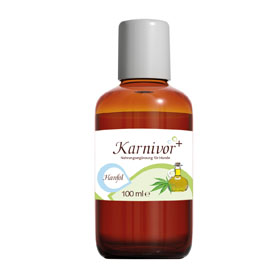 karnivor plus hundefutter ergänzung hanföl